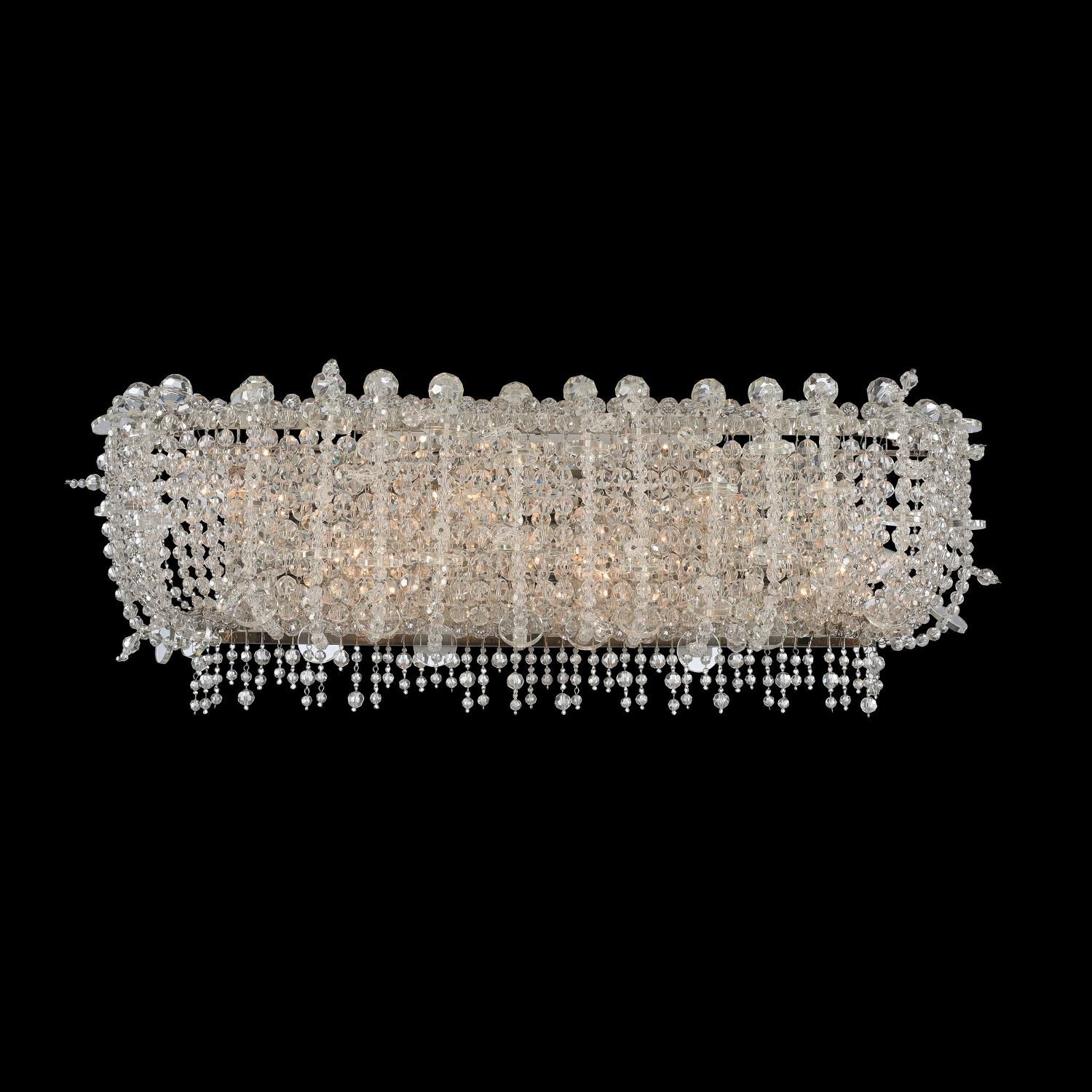 Shown in Chrome finish and Firenze Clear crystal